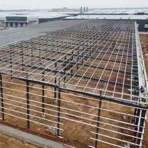 Buy cheap Prefab Steel Warehouse Building 100m x 30m Q235B Q355B from wholesalers