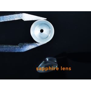 Buy cheap Fan Shaped Polished / Unpolished Sapphire Lens Glasses Al2O3 Single Crystal from wholesalers