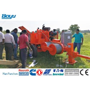 Overhead Stringing Max Intermittent Pull 100kN Hydraulic Cable Puller Machine