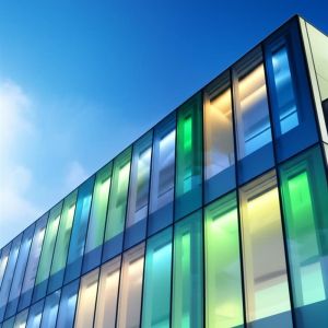 Buy cheap Customizable Color Glass Curtain Wall Sleek And Modern Aesthetics with Adjustable Light Function from wholesalers