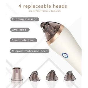Buy cheap RoHS Black Oval Head Pimple Remover Machine Blackheads Vacuum Machine from wholesalers
