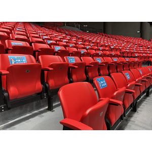 Buy cheap Fire Retardant Football Stadium Seats Plastic With Automatically Folding Seat product