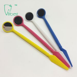 Buy cheap Plastic Disposable Dental Mirror With Spatula from wholesalers