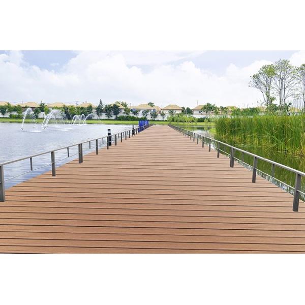 Buy cheap Low Maintenance Brown WPC Deck Flooring , Composite Fencing Materials from wholesalers