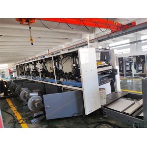 Max. Die-Cutting Width 900mm 8 Color Flexo Printing Machine with Printing Repeat