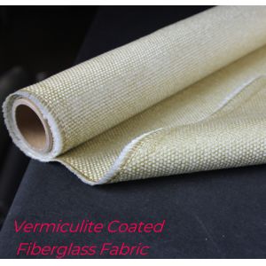 Buy cheap High Temperature Resistant Vermiculite Coated Fiberglass Fabric from wholesalers