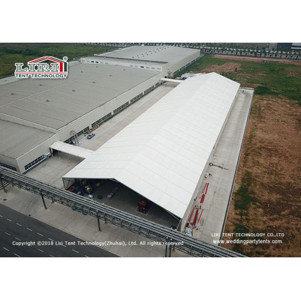 Quality 25 Meter Width Warehouse Marquee Canopy Tent With Translucent Pvc Roof Cover for sale