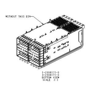 Buy cheap 2X2 152P ZQSFP+ RCP Cage Optical Transceivers 1-2308171-0 from wholesalers