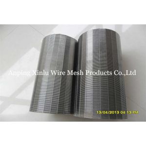 Buy cheap Stainless Steel Reversed Wedge Wire Screen Pipe V Profile Wrapped from wholesalers