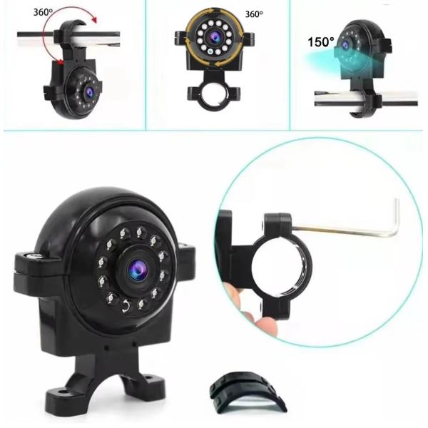 1080P Wide-Angle Front And Rear Side View Camera Night Vision AHD Car Bus Truck Reversing Rearview Camera