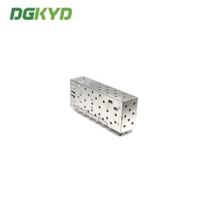 Buy cheap DGKYD21SFP1N3A00200B022 2*1 Cage Thickness 0.25mm RJ45 SFP Connector 15U Phosphor Bronze from wholesalers