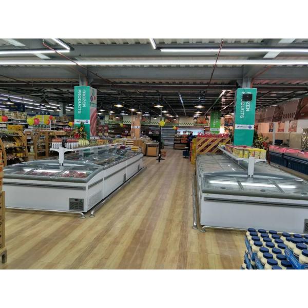Efficiently Store and Showcase Frozen Products with Seeble Supermarket Island Freezer