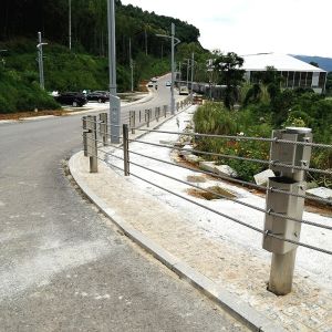 Buy cheap Road Wire Rope Barrier Fences Stainless Steel Cable Barrier With Flexible Guardrails from wholesalers