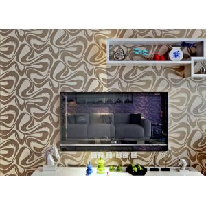 Buy cheap Champagne Foam Modern Removable Wallpaper With Geometric Pattern from wholesalers