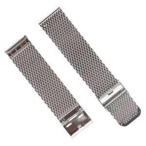 Buy cheap Polished 22mm Mesh Watch Band , ROHS SS Metallic Watch Straps from wholesalers