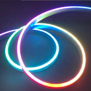 Buy cheap Programmable silicone neon lamp with color flow gradient effect can be bent to prevent heat on the line type lamp RGB  lamp from wholesalers