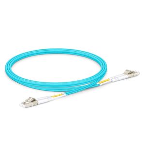 Buy cheap 1m LC/UPC Duplex Fiber Optic Jumper with 50/125μm OM3 Multimode and 2.0mm Diameter for High-Density Cabling from wholesalers