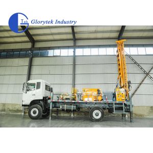 500m Depth Full Hydraulic 4X4 Truck Water Well Drilling Rig With Bw650 Mud Pump
