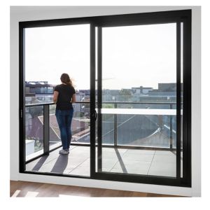 Buy cheap Wide Frame Double Glazed Sliding Door And Minimalist Design Style With Aluminum Alloy from wholesalers