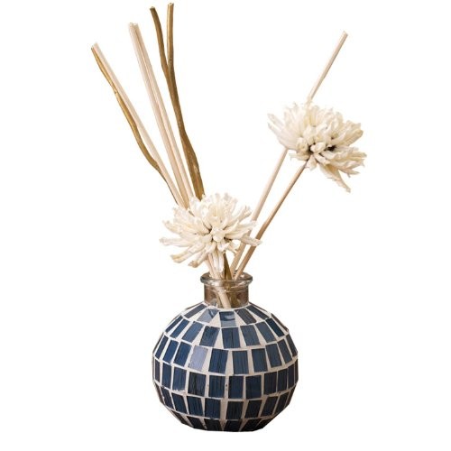 Quality Luxury Glass Tiles Home Fragrance Reed Diffuser Plant Essential Oils For Gift for sale