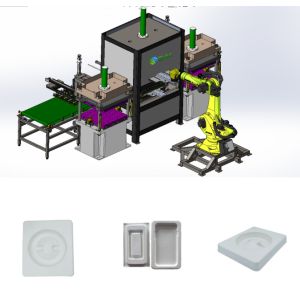 Buy cheap Biodegradable Automatic Bagasse Pulp Plate Making Machine Paper Pulp Machinery from wholesalers