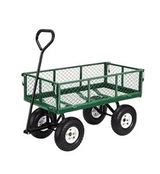 Buy cheap Four-wheel Heavy Duty Steel Mesh Garden Trolley Cart for Yard and Garden Applications from wholesalers