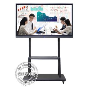 Buy cheap 55" to 110" 4K AG Glass Android 12.0 Dual System 20 Points Touch Screen Whiteboard with Camera and Microphone from wholesalers