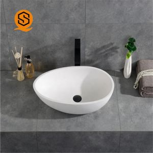 Buy cheap Hotel Lavabo Above Counter Bathroom Basin Solid Surface bold element from wholesalers