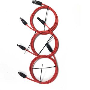 Buy cheap MC4 Flexible Solar Power Extension Cable Temperature Rating 105°C from wholesalers