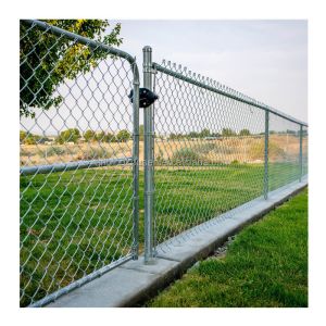 Galvanized Diamond Chain Link Fence Hot Dipped PVC Coated Wire Mesh for Garden