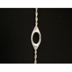 Buy cheap 0.9x700mm Flanged Wire Heald  Nylon Covered With Welded Eyelet from wholesalers