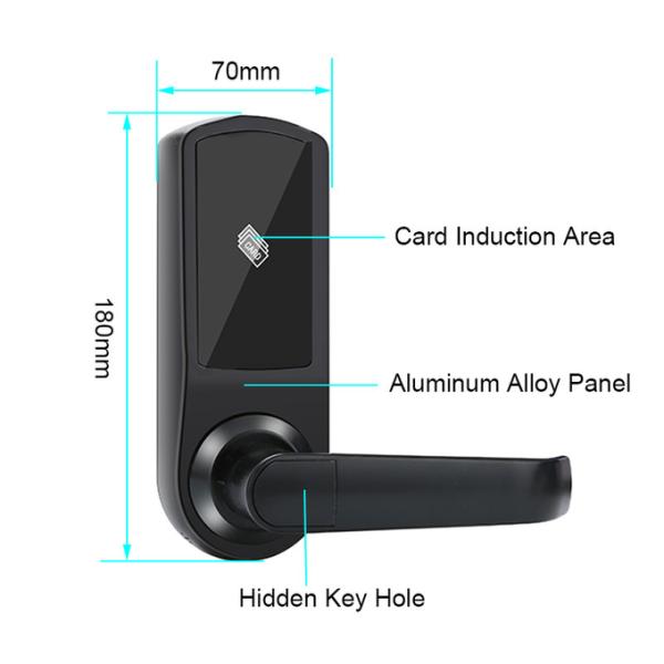 Smart Deadbolt RFID Key Card Door Locks Security Mortise Door Lock for Home Hotel Apartment