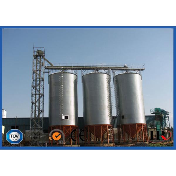 Corrugated Hot Dip Galvanized Steel Grain Silo With Temperature Moisture