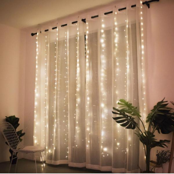 Quality 220V Wedding String Lights Christmas Light Garland 6x3m Length for sale