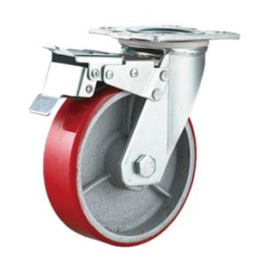 Buy cheap 200mm Urethane Casters Iron Casters Swivel Caster Wheels Heavy Duty from wholesalers