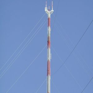 Buy cheap 50m Guyed Lattice Tower Electric Communication Mast from wholesalers