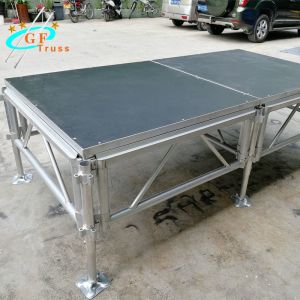 Buy cheap aluminum plywood platform stage deck with adjustable leg for concert,event from wholesalers