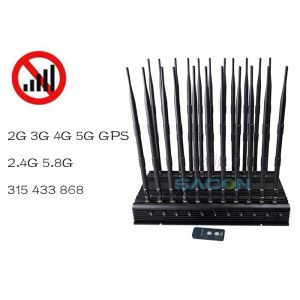 Buy cheap 315 433 868 VHF UHF Adjustable 5G Signal Jammer Blocker from wholesalers