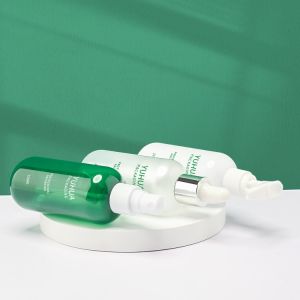 120ML 150ml Green Plastic Dropper Bottle Silk Screen Printing Lotion Cream