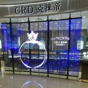 GC10-15W65T Grille Transparent LED Display Wan Transparent Led Wall