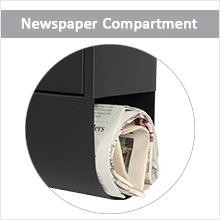 Wall Mounted Locking Mailbox with Electrostatic Powder Coating and Customizable