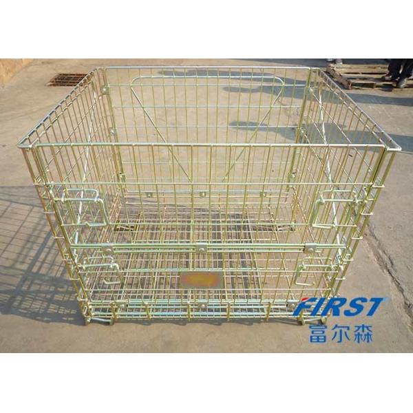 Quality Wire mesh container used in storing goods in warehouse for sale