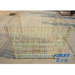 Buy cheap Wire mesh container used in storing goods in warehouse from wholesalers