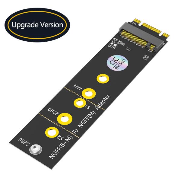 Quality M.2 (NGFF) Key B+M to Key M Adapter for PCI-E Bus SSD Suitable for Nvme SSDs with 2242, 2260, and 2280 sizes for sale