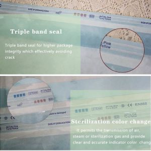 Heat sealing medical three-dimensional sterilization roll bag Packaging Hest