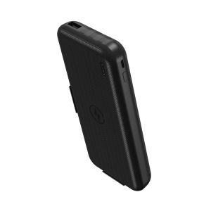 Black / White Power Bank Inbuilt Cable , Power Bank Wireless Fast Charging