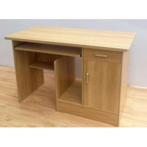 Buy cheap Water Resistant Particle Board Desk , No Ratten Plain Solid Wood Office Table from wholesalers