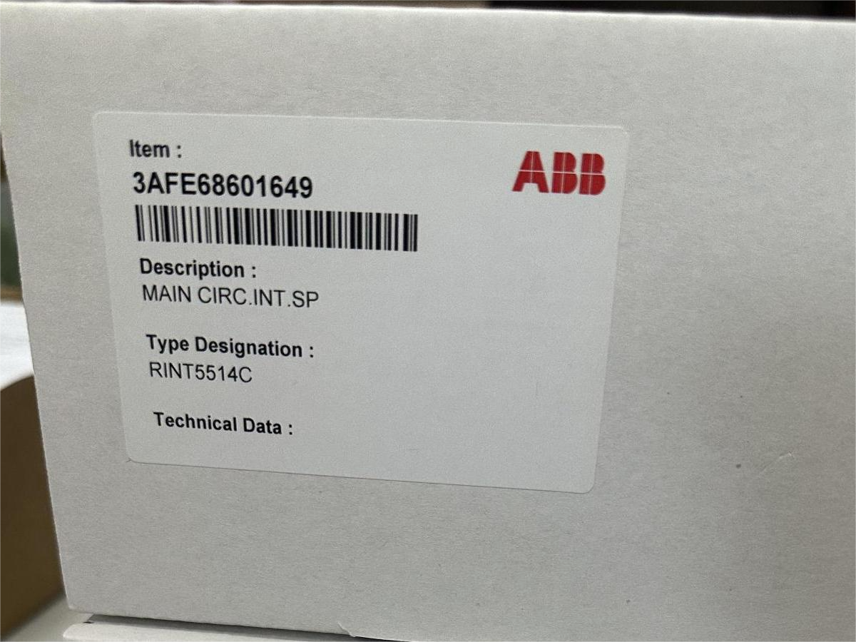 ABB Circuit Interface RINT-5611C Driver Board for ACS800 series IP20 Class 12VDC