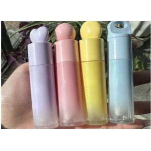 Buy cheap Custom Logo 4ml 6ml Cylindrical Gradient Design Empty Lip Gloss Tubes product