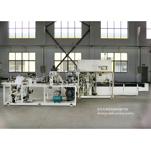 Buy cheap HMI Operation Semi Automatic Stack Diaper Sanitary Napkin Packing Machine from wholesalers